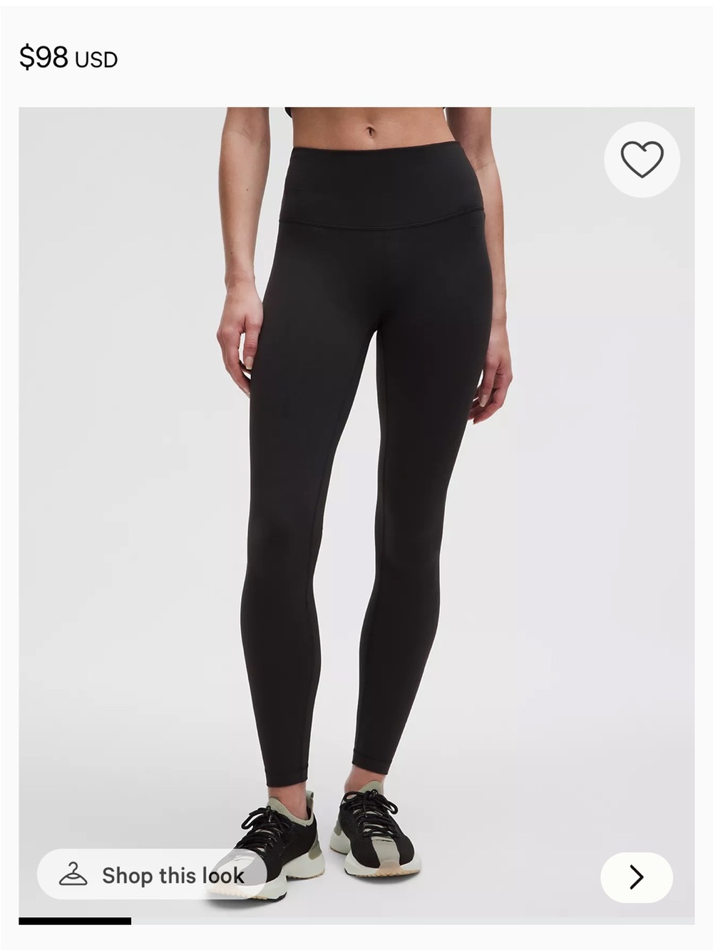 lululemon athletica Black High-Rise Full-Length Leggings